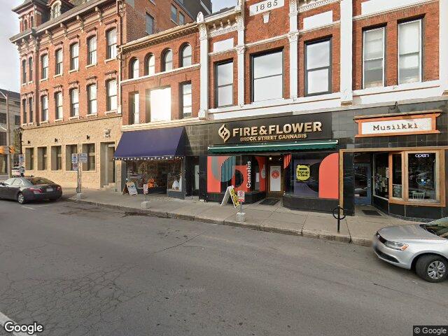 Street view for Fire & Flower Cannabis Co. Brock St, 75 Brock St., Kingston ON