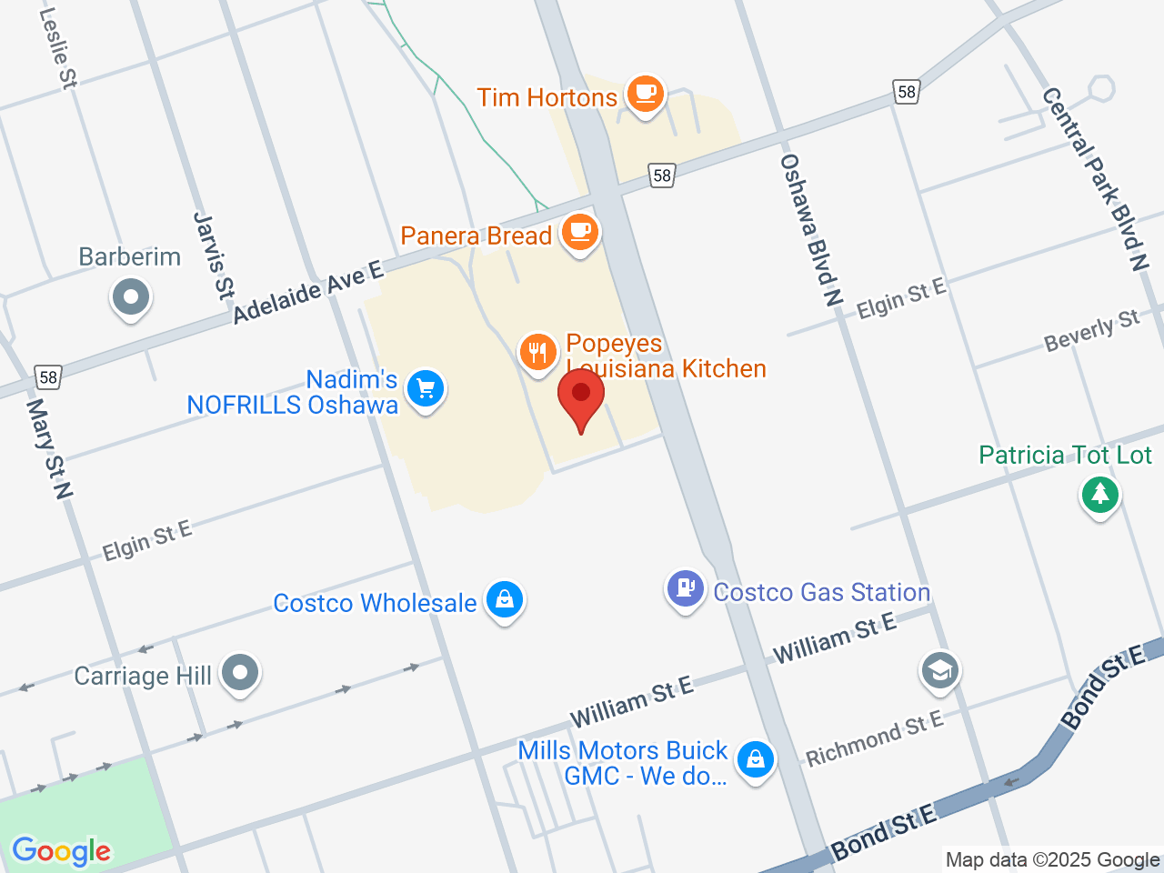 Street map for Friendly Stranger Oshawa, 204 Ritson Rd. N Suite C5.5, Oshawa ON