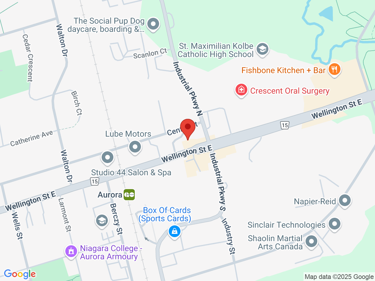 Street map for Jane's Cannabis Shop, 160 Wellington St. E, Aurora ON