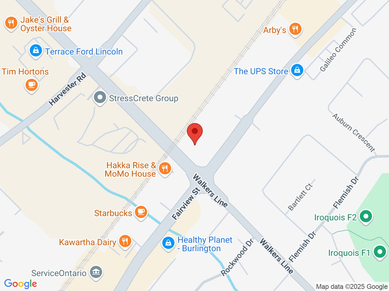 Street map for RELM Cannabis Co., 103- 4031 Fairview St., Burlington ON