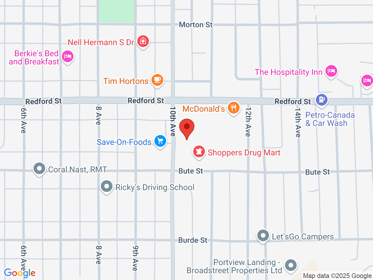 Street map for Bean Cannabis Shop, 3755 10th Avenue, Unit 9C, Port Alberni BC