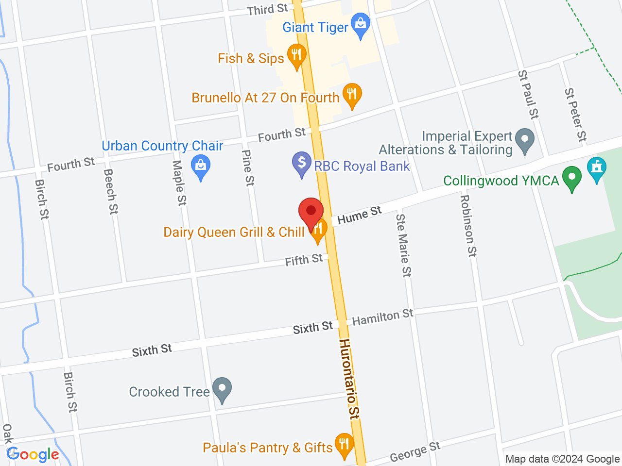 Street map for Sessions Cannabis Collingwood, 312 Hurontario St., Collingwood ON