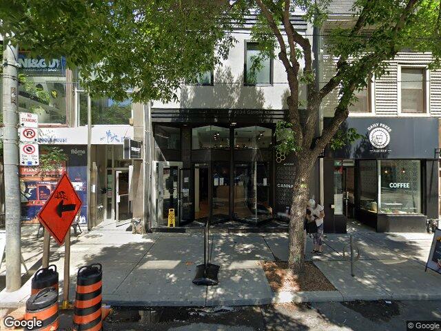 Street view for Hunny Pot Cannabis, 202 Queen St. W., Toronto ON