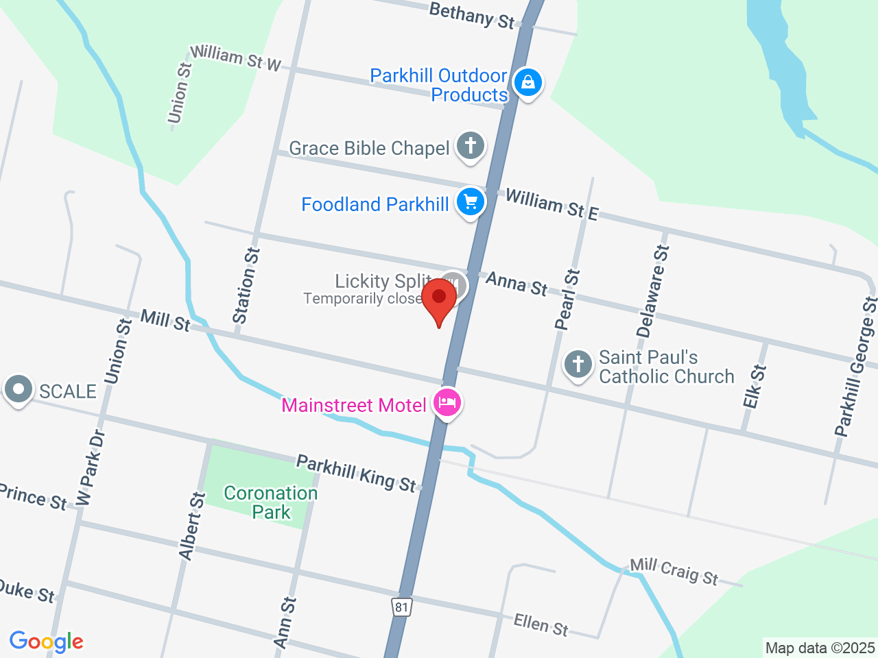 Street map for Stellar Bud, 249 Parkhill Main St, Parkhill ON