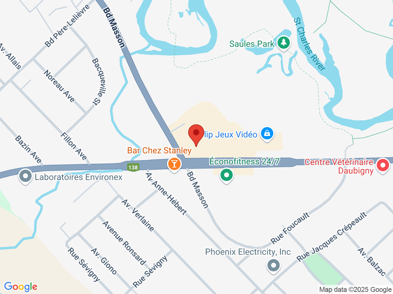 Street map for SQDC Quebec - Les Saules, 3930 Blvd. Wilfrid Hamel, Quebec QC