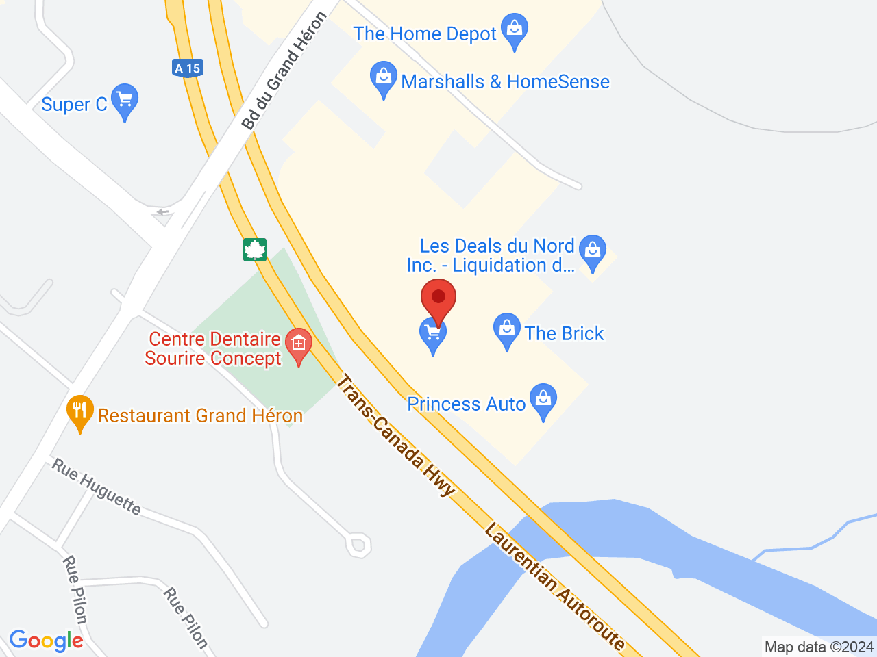 Street map for SQDC Saint-Jerome, 102 rue Valmont, Saint-Jerome QC