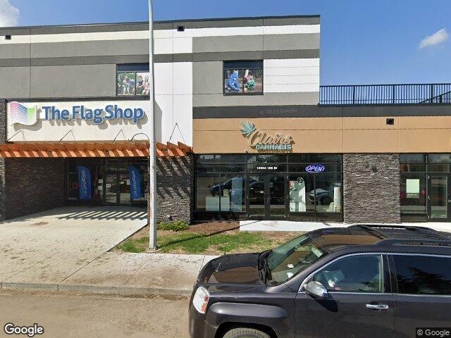 Street view for Clair's Cannabis Inc., 10004 158 Street NW, Edmonton AB