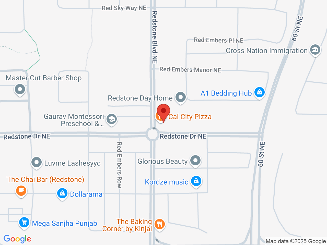 Street map for Cloud 620, 120-630 Redstone Dr. NE, Calgary AB