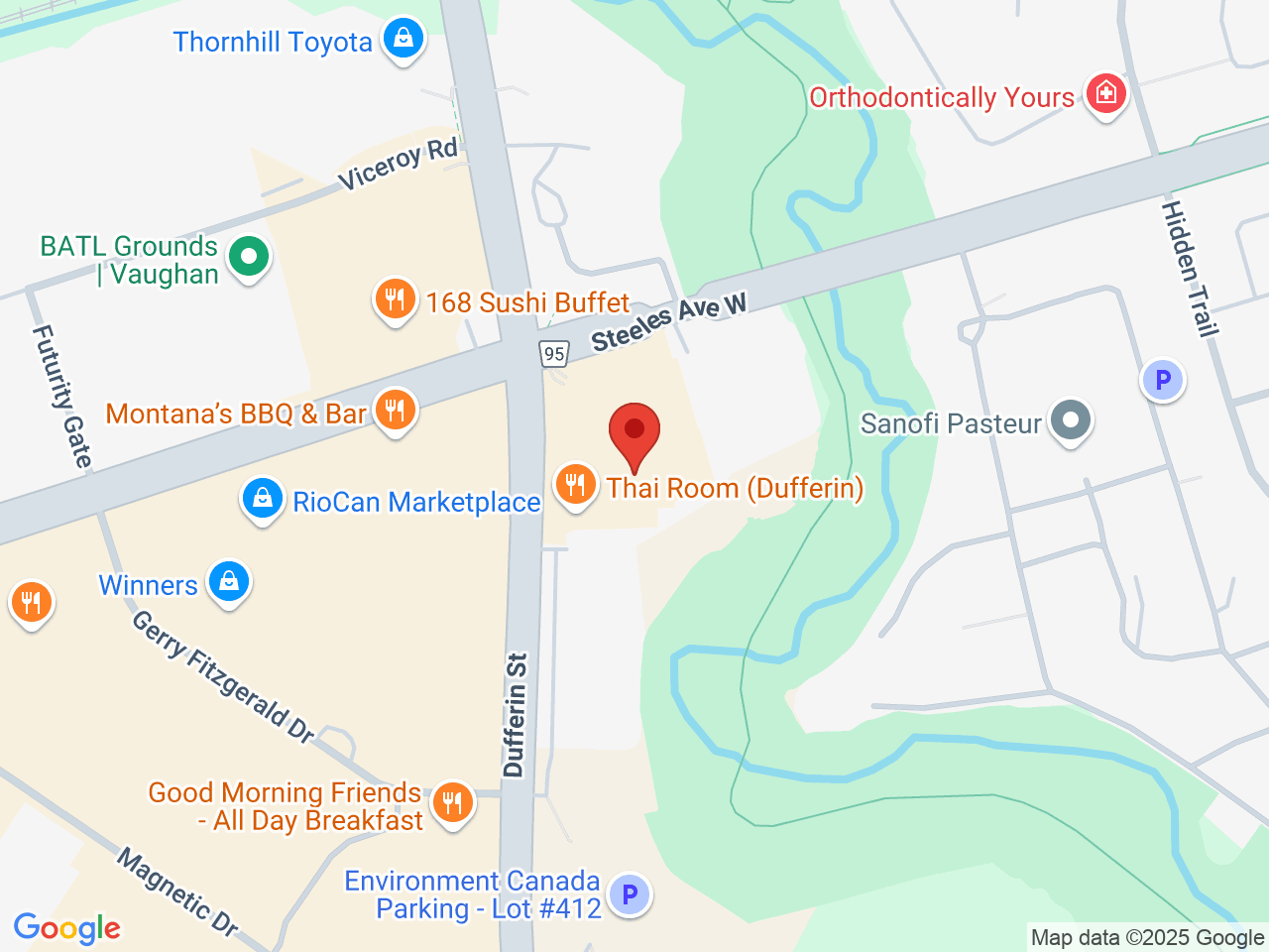 Street map for Baker & Blazer Cannabis Co., 1881 Steeles Ave W Unit 3, North York ON