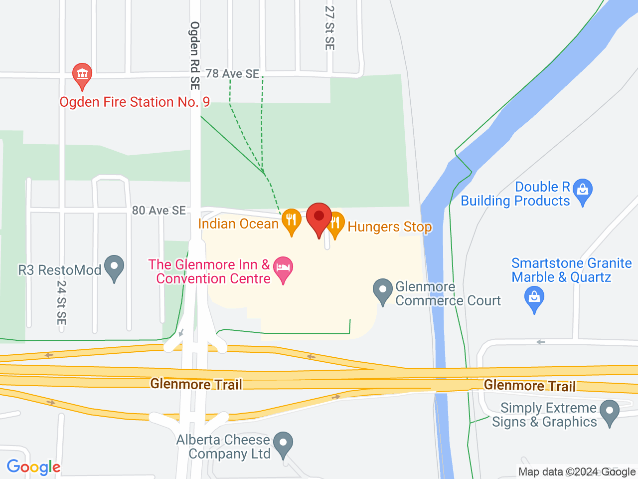 Street map for Ogden Cannabis, 2130 Glenmore Court SE, Calgary AB