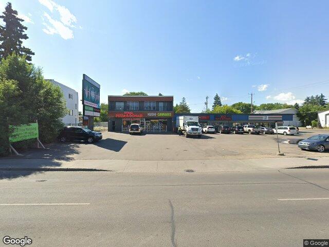 Street view for Kushi Cannabis, 9442 149 Street NW, Edmonton AB