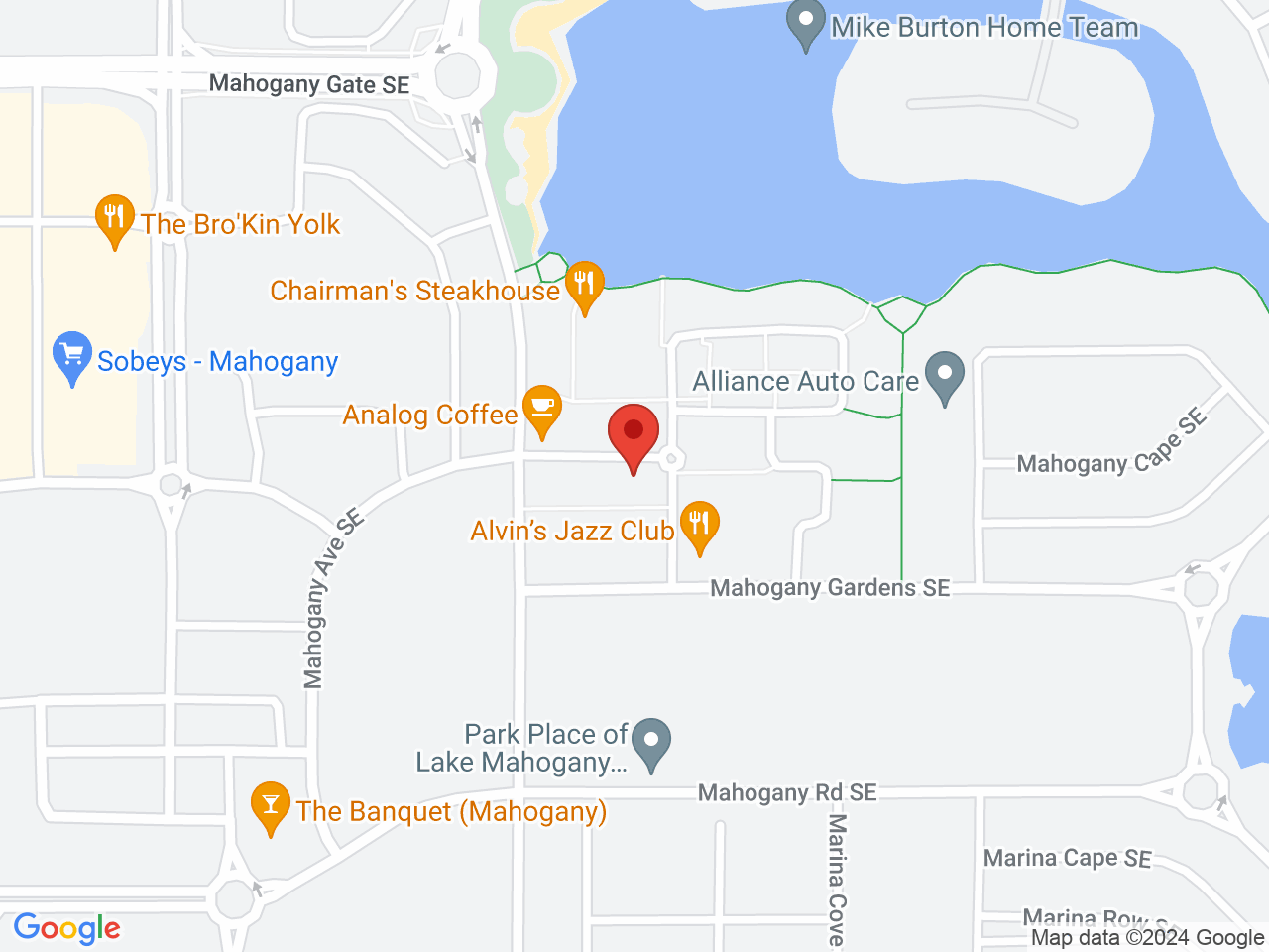 Street map for Moderna Cannabis Society, 155 Mahogany Centre SE, Calgary AB