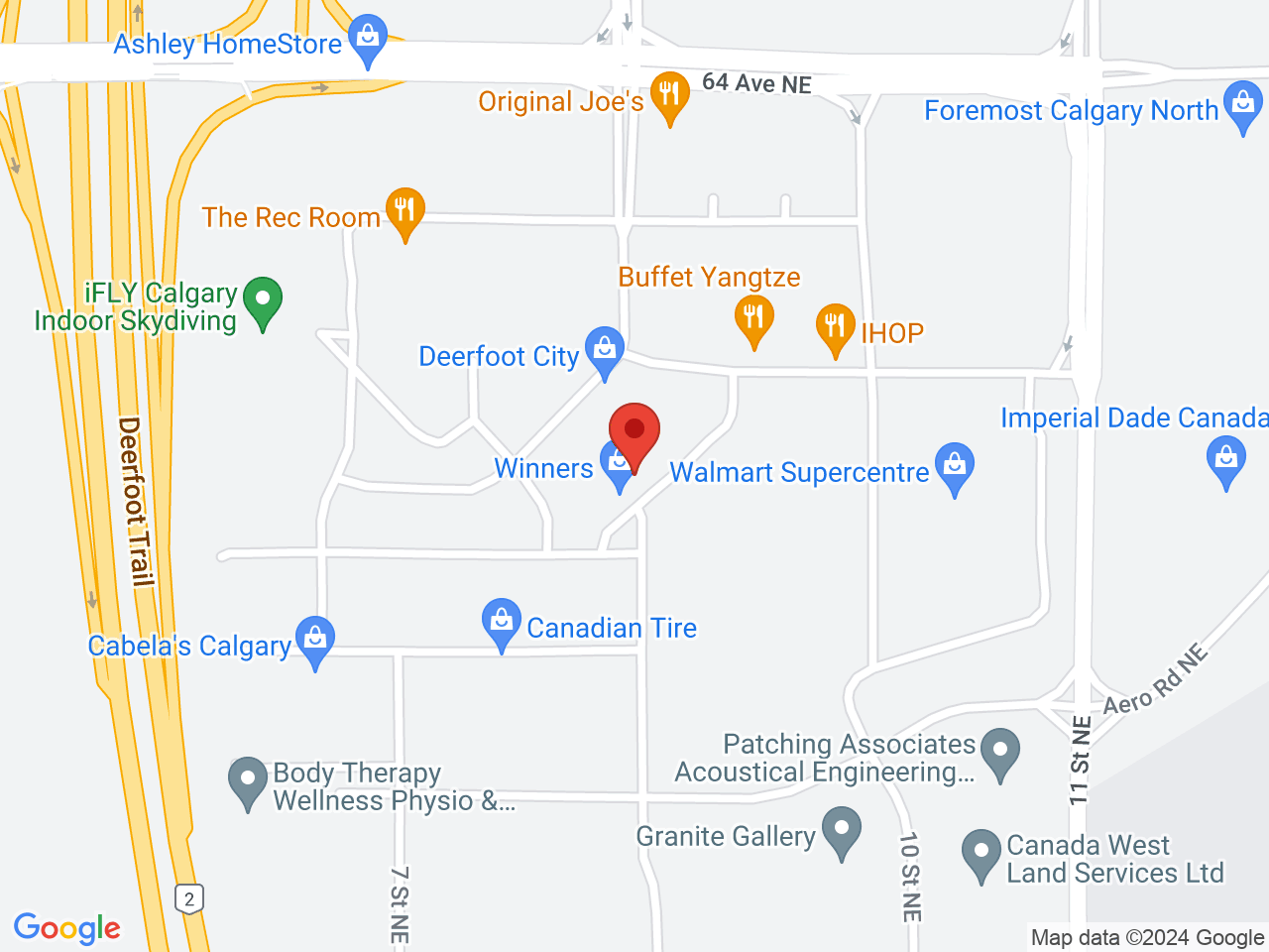 Street map for Value Buds Deerfoot City, 5154, 901 - 64 Ave NE, Calgary AB