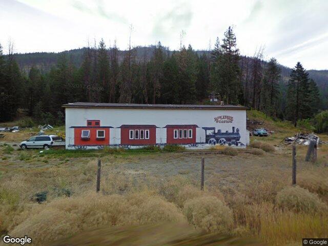 Street view for McLure Station Cannabis Location, 1540 Canyon Road, McLure BC