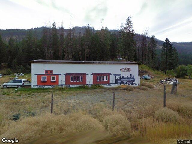 Street view for McLure Station Cannabis Location, 1540 Canyon Road, McLure BC