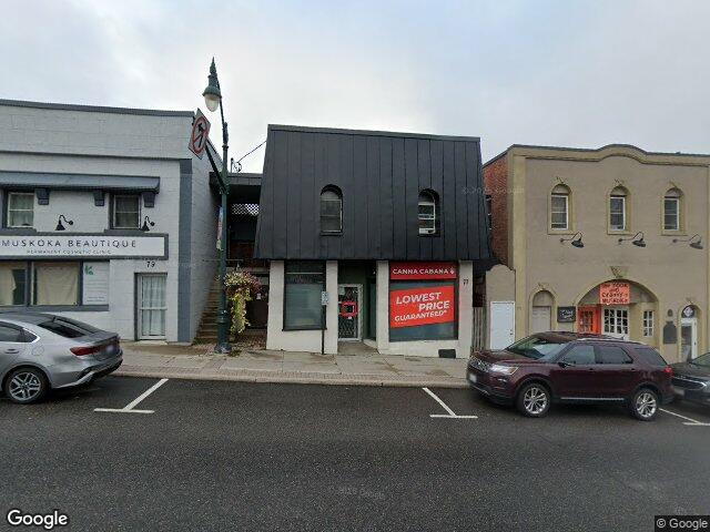 Street view for Canna Cabana, 77 Manitoba St, Bracebridge ON