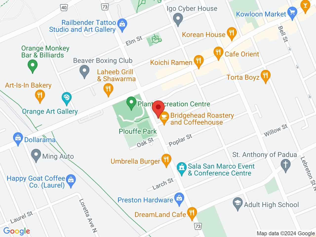 Street map for Canna North Cannabis Store, 141 Preston St Unit 1, Ottawa ON