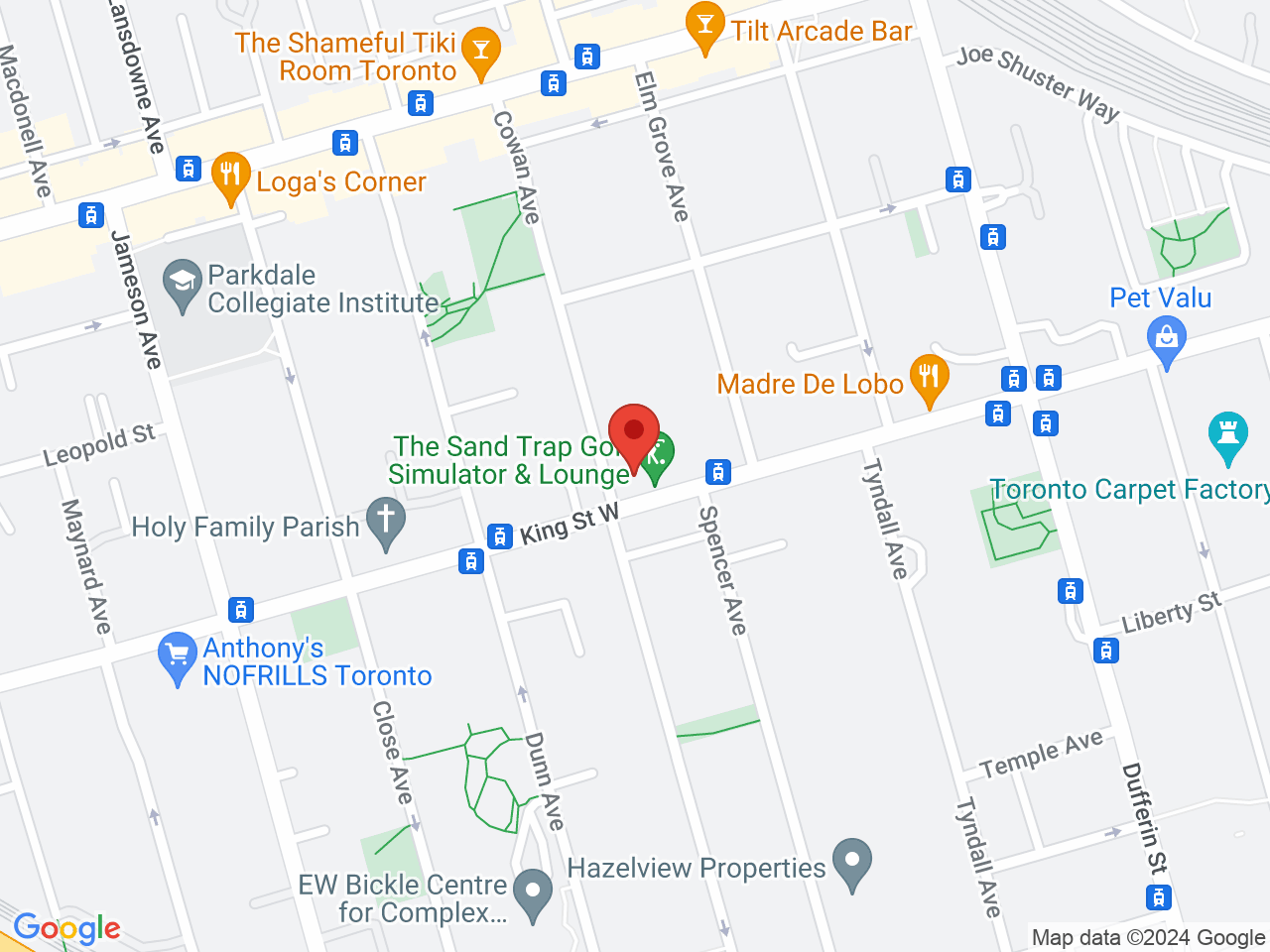 Street map for Dutch Love, 1316 King St W, Toronto ON