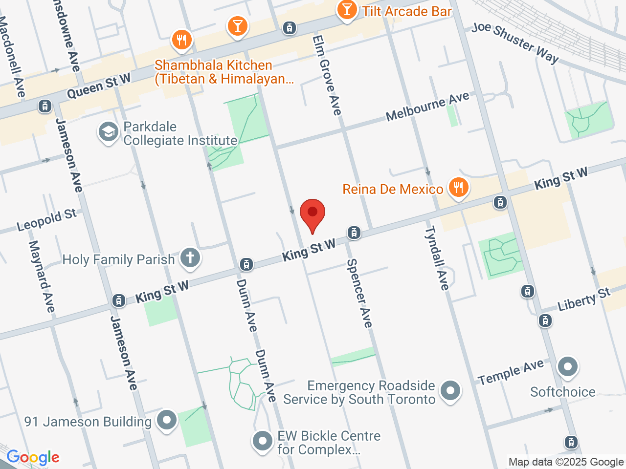 Street map for Dutch Love, 1316 King St W, Toronto ON