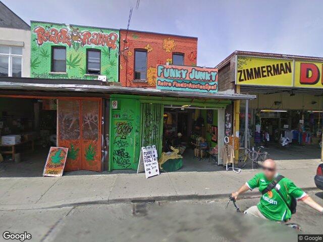 Street view for Modern Day Cannabis, 206 Augusta Ave, Toronto ON