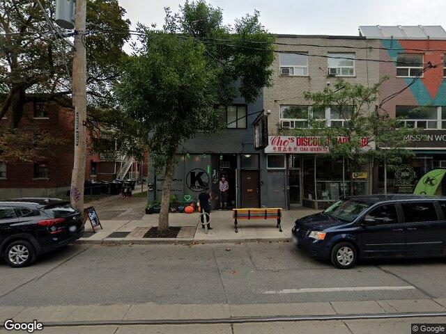 Street view for K's Pot Shop, 1342 Queen St E, Toronto ON