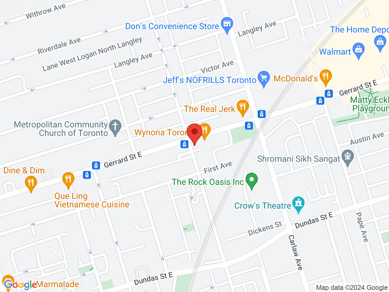 Street map for RELM Cannabis Co., 809 Gerrard St E, Toronto ON