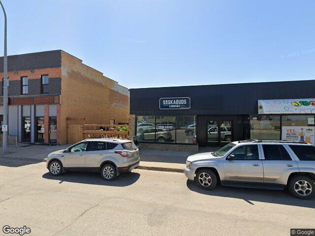 Street view for Saskabuds Cannabis, 103A Burrows Ave W, Melfort SK