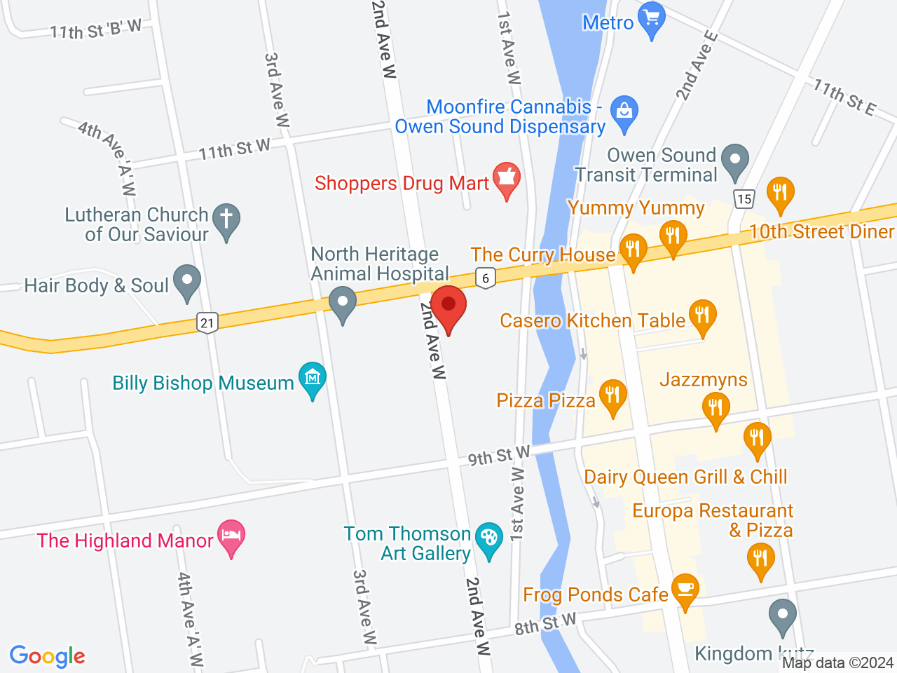 Street map for Capturing Eden, 973 2nd Ave W, Owen Sound ON