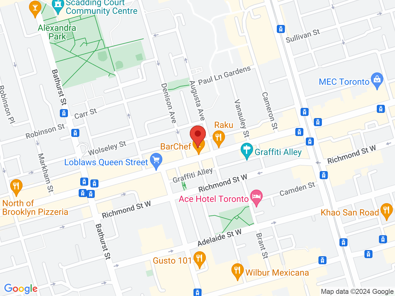 Street map for Best Buds Forever Downtown Toronto, 474 Queen St W, Toronto ON