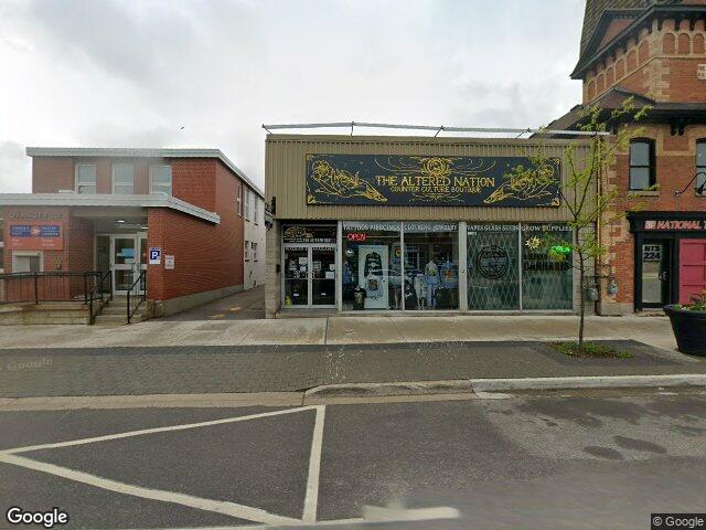 Street view for Altered Nation Cannabis, 218 Broadway Ave, Orangeville ON