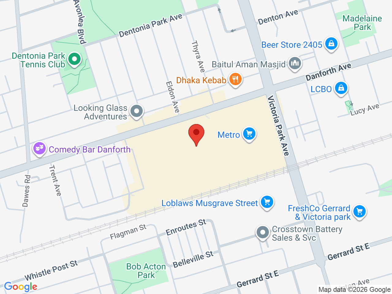 Street map for One Plant, 3003 Danforth Ave Unit 29, Toronto ON