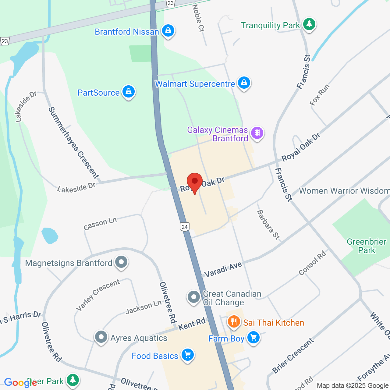 Street map for Canna Cabana, 300 King George Rd Unit K5, Brantford ON