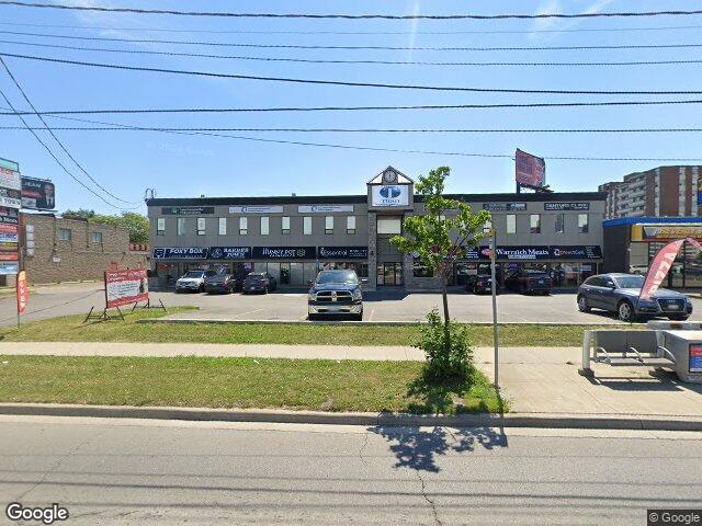 Street view for Hunny Pot Cannabis Centennial, 40 Centennial Pky N Suite 5, Hamilton ON