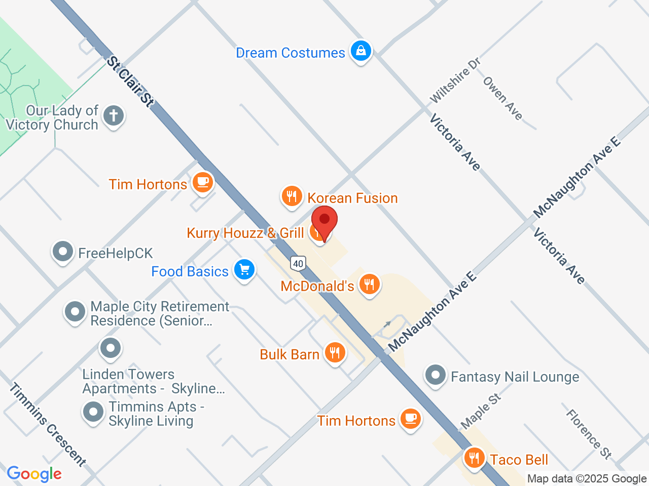 Street map for The We Store, 427 St Clair St Unit 5A, Chatham ON