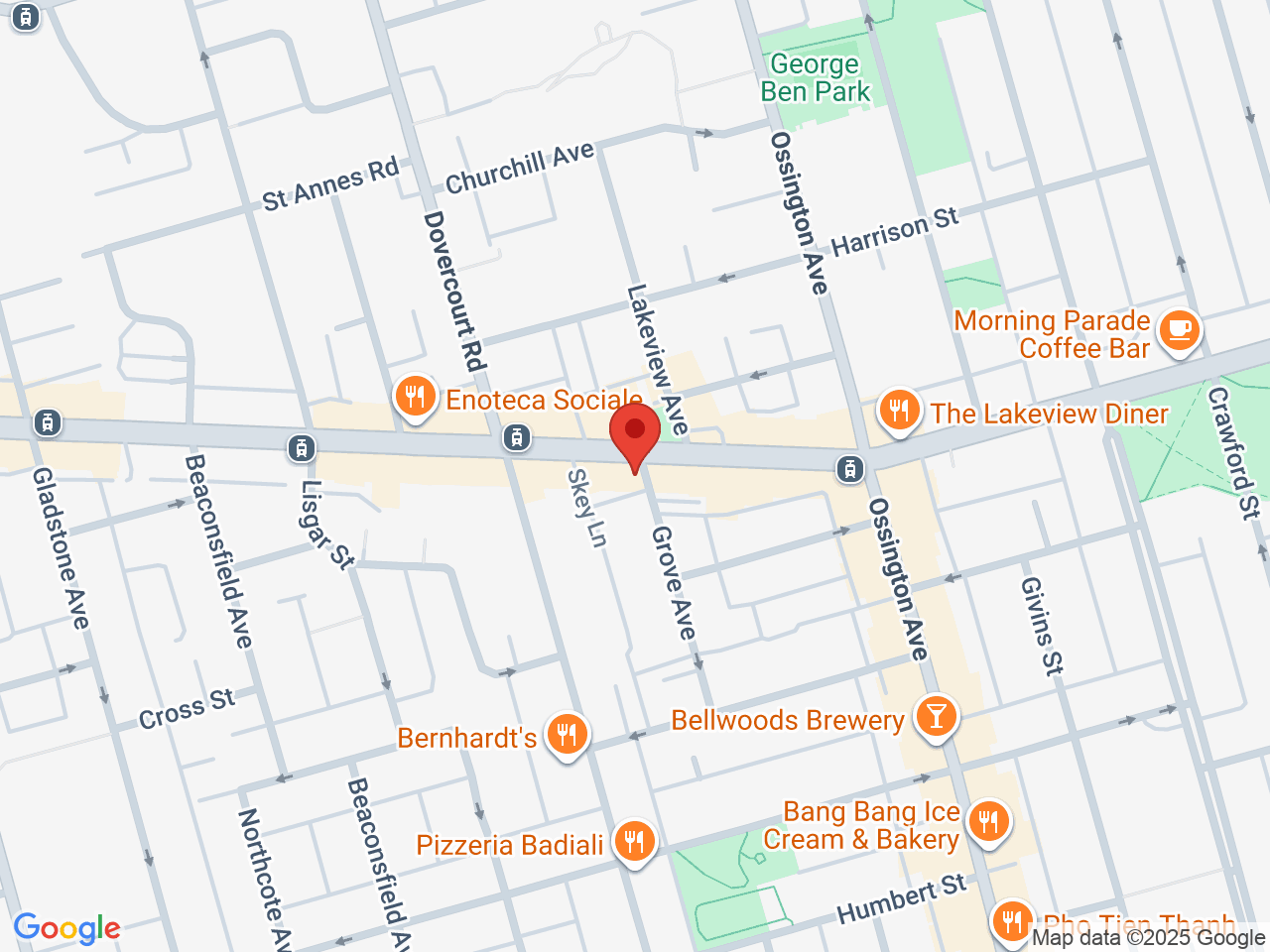 Street map for Welcome Cannabis, 1227 Dundas St W, Toronto ON