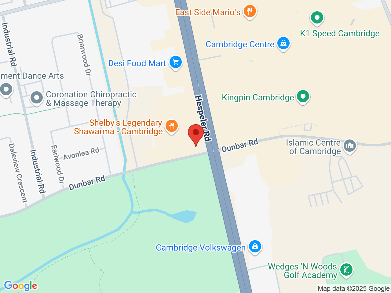 Street map for One Plant, 350 Hespeler Rd #8, Cambridge ON