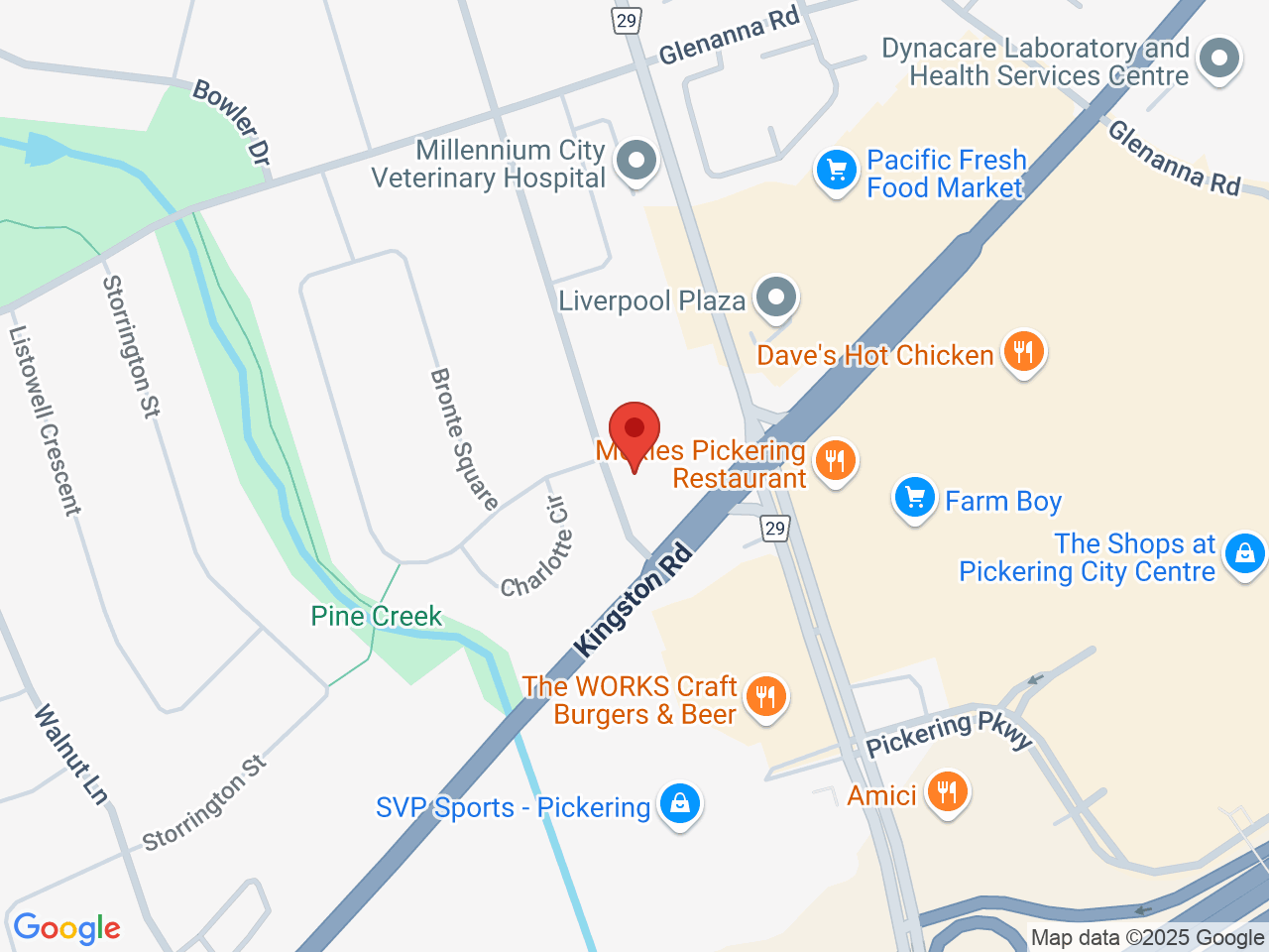 Street map for Buzzed Buds, 1278 Kingston Rd, Pickering ON