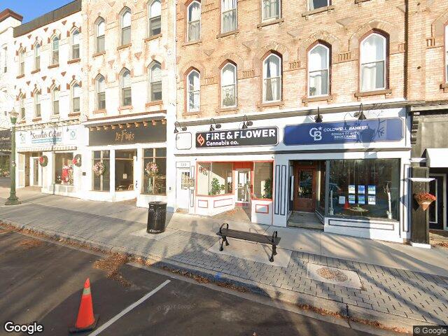 Street view for Fire & Flower Cannabis Co., 121 Broadway, Orangeville ON