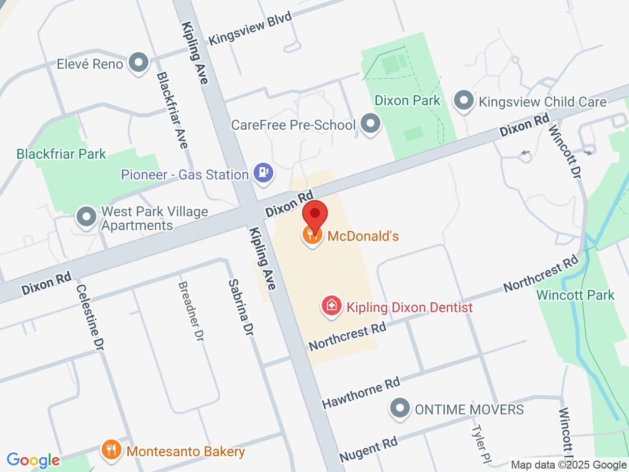 Street map for One Plant Kipling, 1735 Kipling Ave, Toronto ON