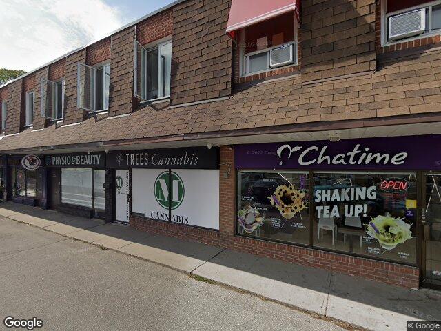 Street view for Trees Cannabis, 3812A Bloor St W, Etobicoke ON