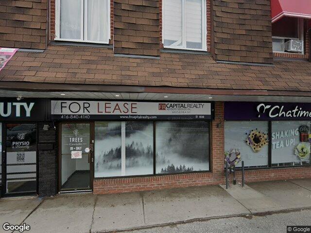 Street view for Trees Cannabis, 3812A Bloor St W, Etobicoke ON