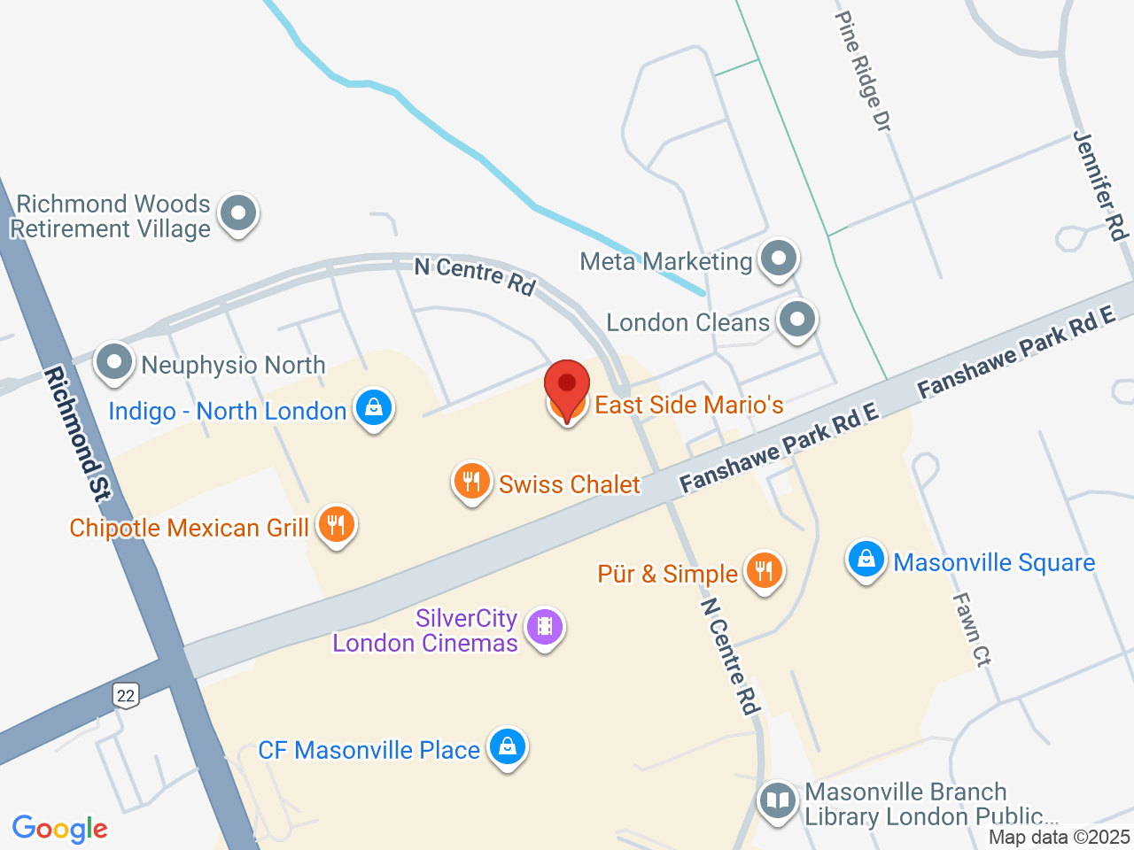 Street map for One Plant Masonville, 