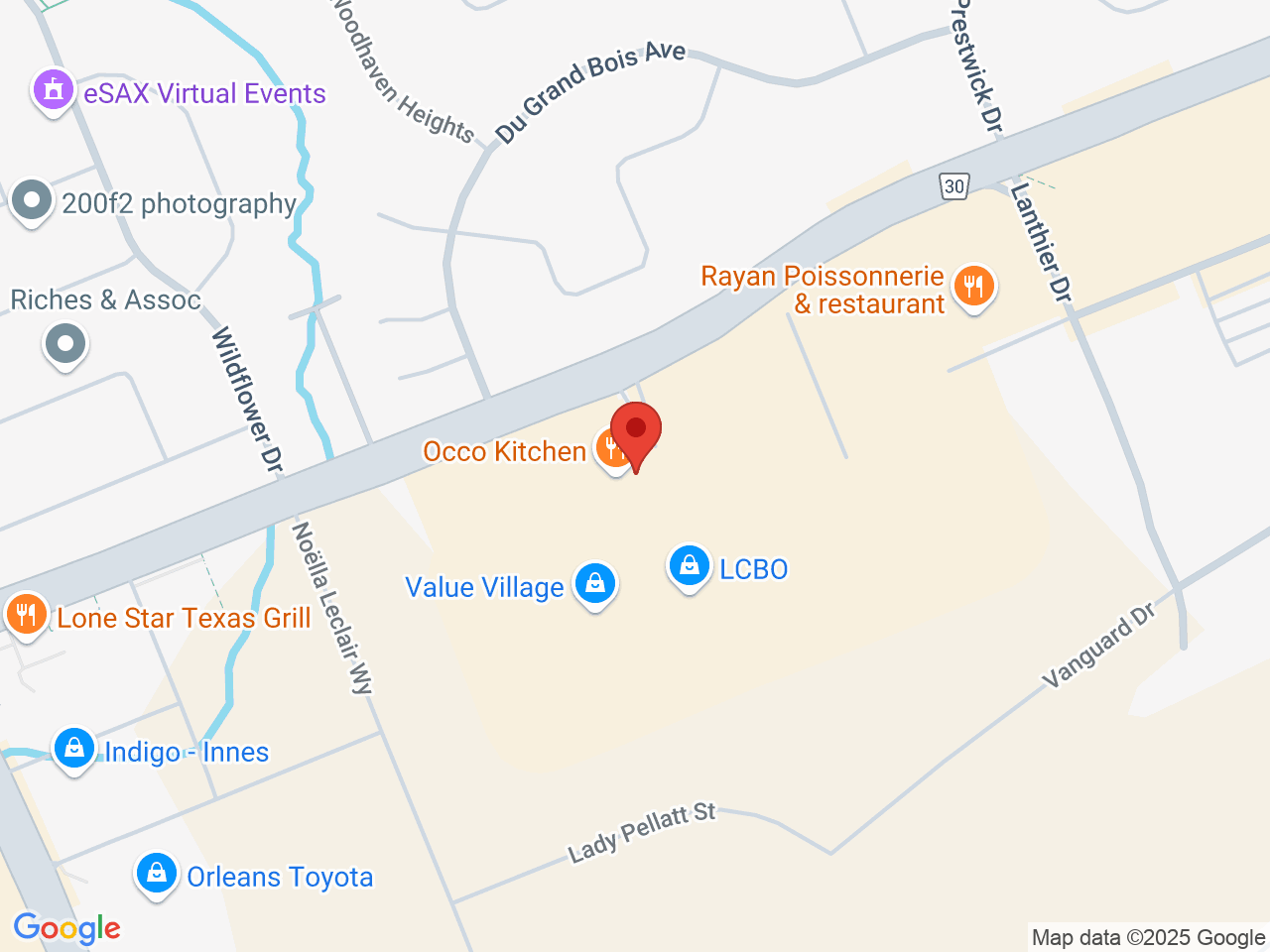 Street map for One Plant Orleans, 4240 Innes Rd, Orleans ON