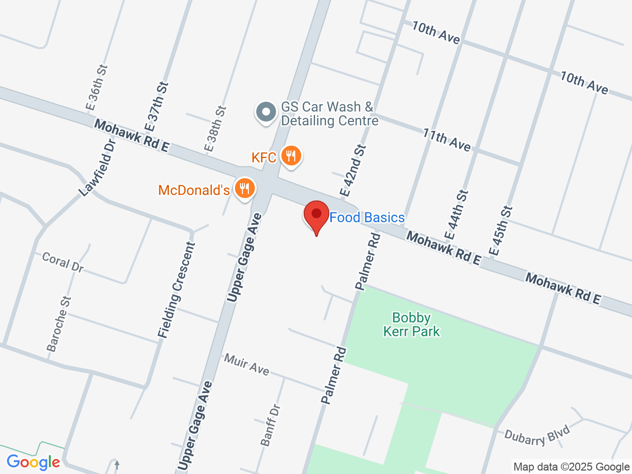 Street map for Sessions Cannabis, 712 Mohawk Rd E Unit 1, Hamilton ON