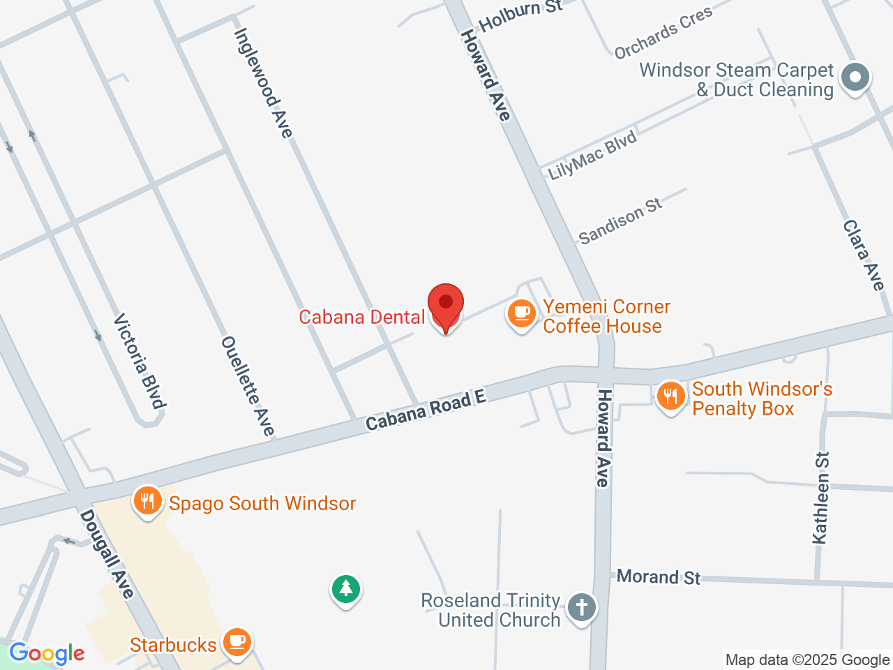 Street map for Cloud 29, 300 Cabana Rd E #2, Windsor ON