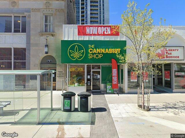 Street view for The Cannabist Shop, 201 King St W, Kitchener ON