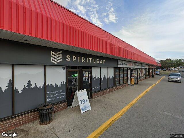Street view for Spiritleaf Oshawa, 12-250 Taunton Rd East, Oshawa ON