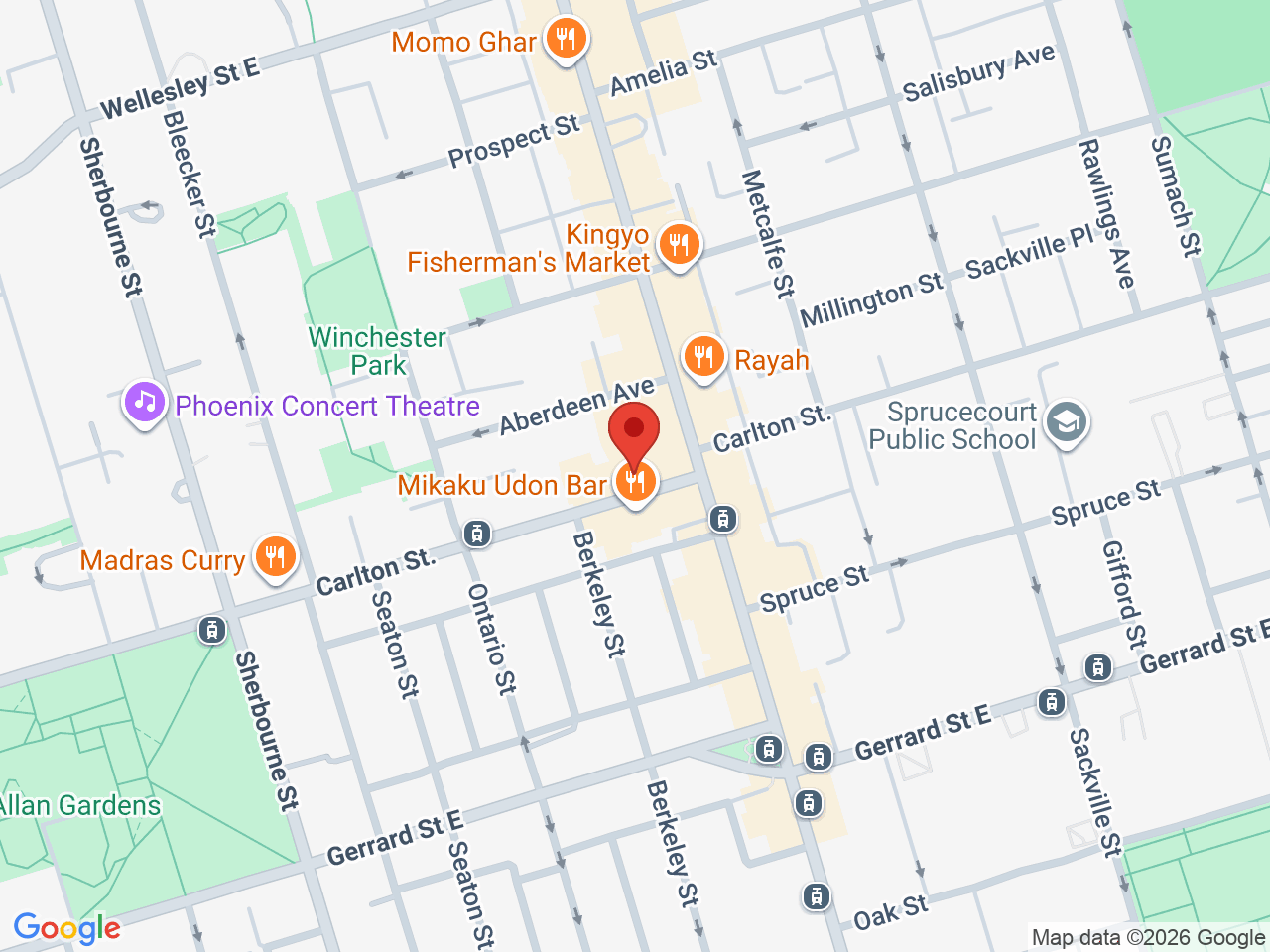 Street map for Value Buds Cabbagetown, 238 Carlton St, Toronto ON