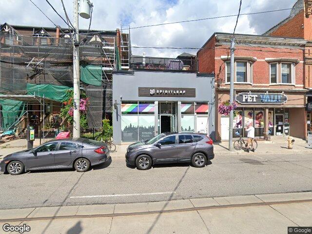 Street view for Spiritleaf Cabbagetown, 238 Carlton St, Toronto ON