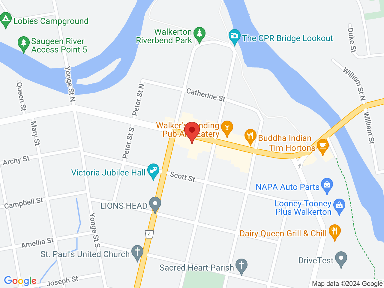 Street map for Discounted Cannabis, 229 Durham St E, Walkerton ON